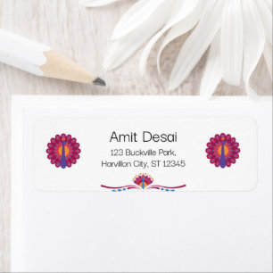 Diwali Indian Theme Return Address Labels