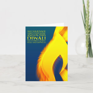 diwali inspirational inner light burst card