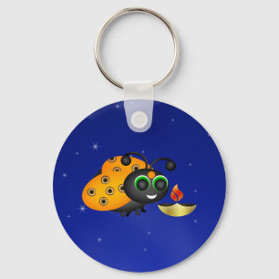 Diwali Ladybug Key Ring
