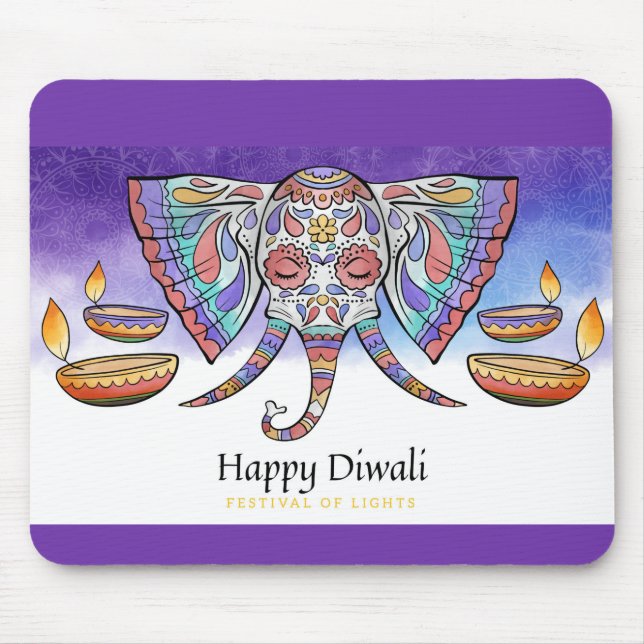 Diwali  mouse pad (Front)