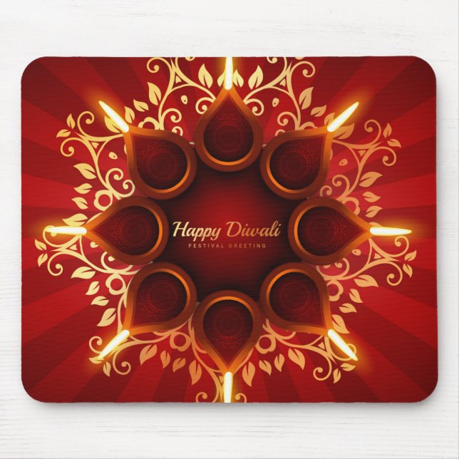 Diwali  mouse pad (Front)