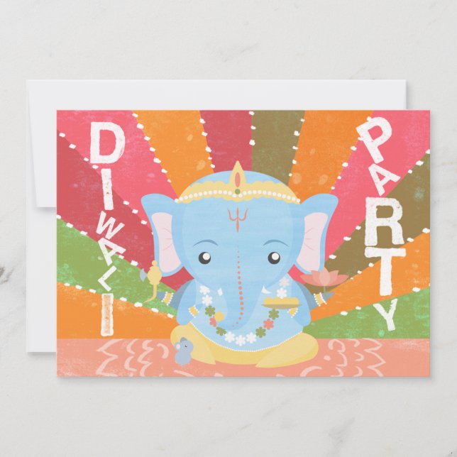 Diwali Party Invitation (Front)