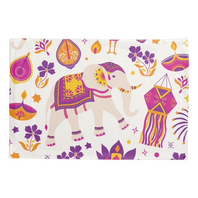 Diwali pillow case (Back)