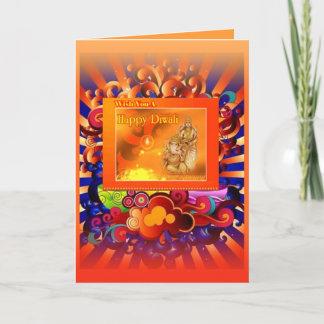 diwali puja card