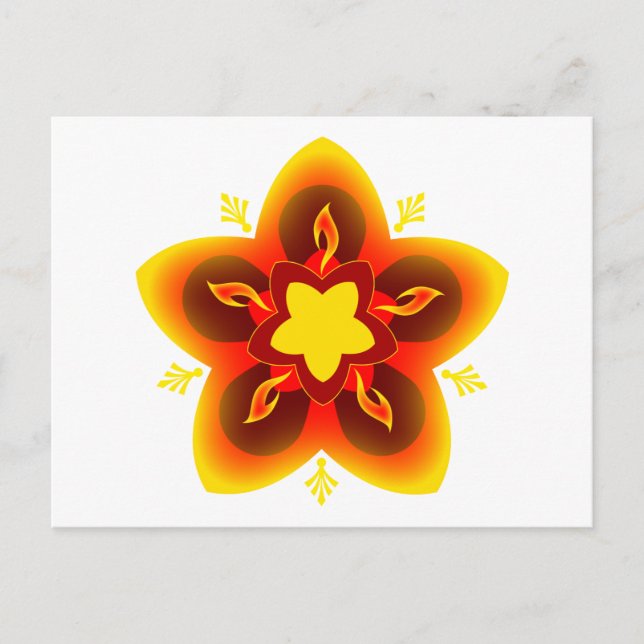 diwali rangoli postcard (Front)