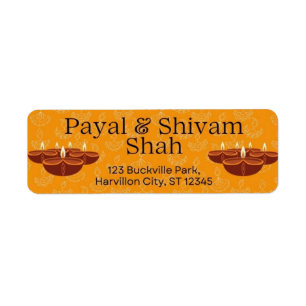 Diwali Return Address Labels