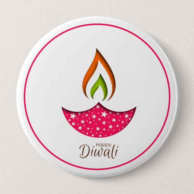 Diwali’s Whisper 10 Cm Round Badge (Front)