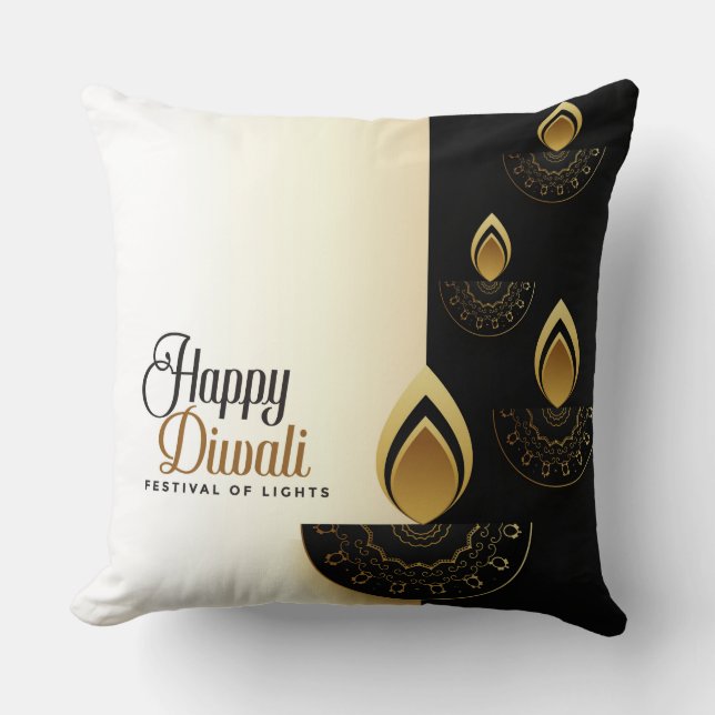 Diwali Throw Pillow (Front)
