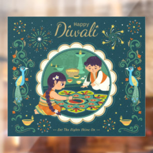 Diwali Window Cling