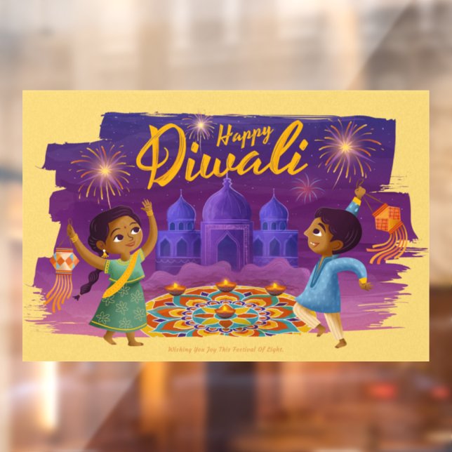 Diwali Window Cling (Sheet 2)