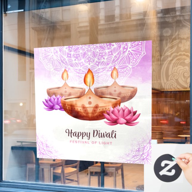 Diwali Window Cling (Cafe Window)