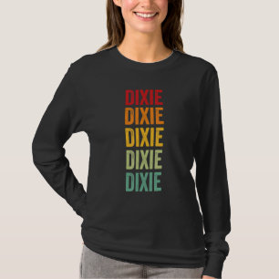 Dixie County Florida Rainbow Text Design T-Shirt