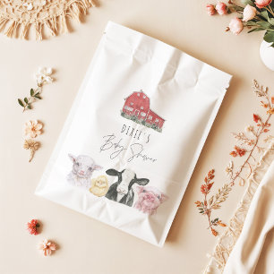 DIXIE Cute Country Red Barn Baby Animals Favour Bags