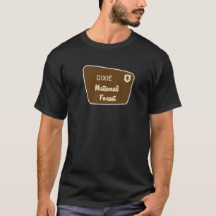 Dixie National Forest Sign Retro T-Shirt