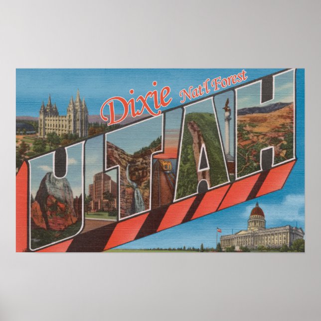 Dixie National Forest, Utah - Large Letter Poster (Front)
