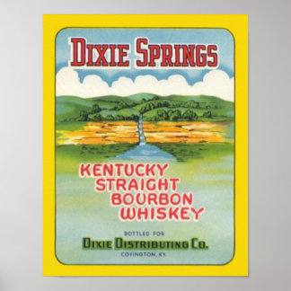 Dixie Springs Bourbon Poster