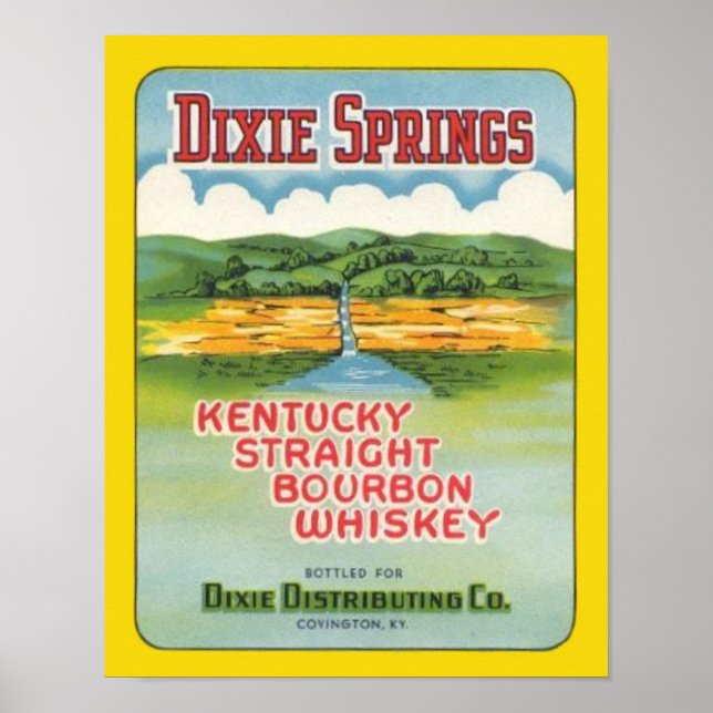 Dixie Springs Bourbon Poster (Front)