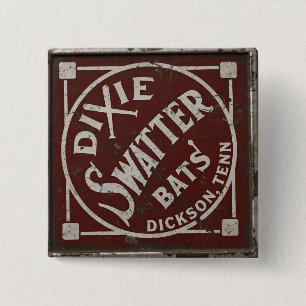 Dixie Swatters Dickson TN AH Leathers Bats 15 Cm Square Badge