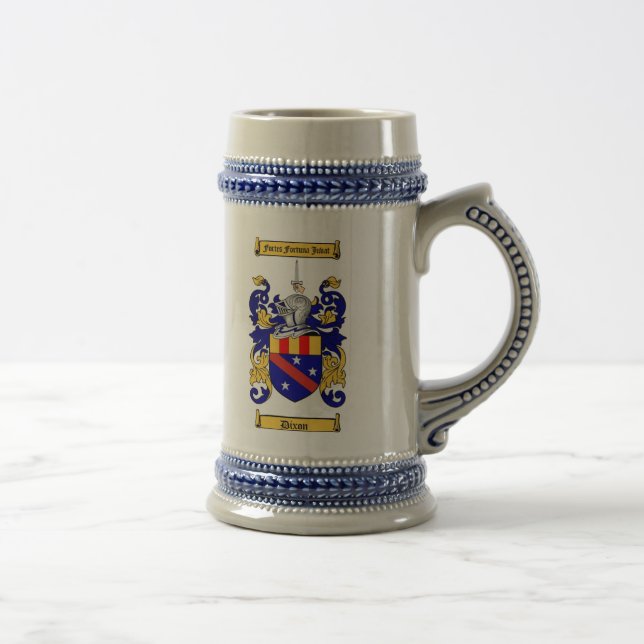 Dixon Coat of Arms Stein / Dixon Family Crest (Right)