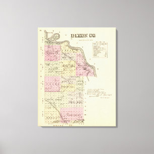 Dixon County, Nebraska Canvas Print