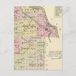 Dixon County, Nebraska Postcard