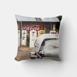 Dixon, New Mexico, United States. Vintage car Cushion