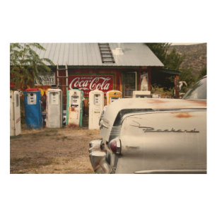 Dixon, New Mexico, United States. Vintage car Wood Wall Art