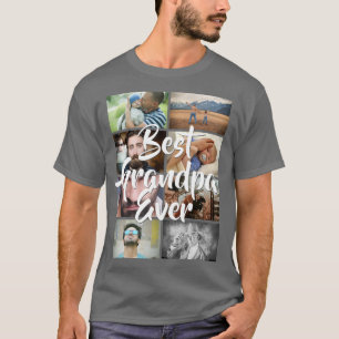 DIY 8 photo collage best grandpa ever picture DIY T-Shirt