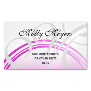 DIY - Add your own monogram and text Magnetic Business Card