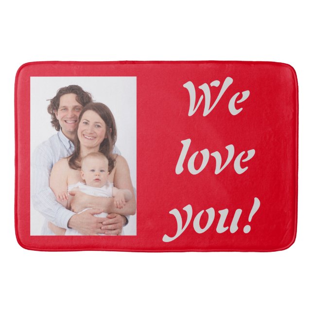 DIY - Add your own photo and text Bath Mat (Front)