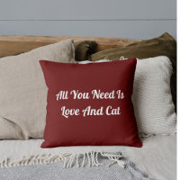 DIY Animal Pet Lover Cat Mum White Quote  On Red