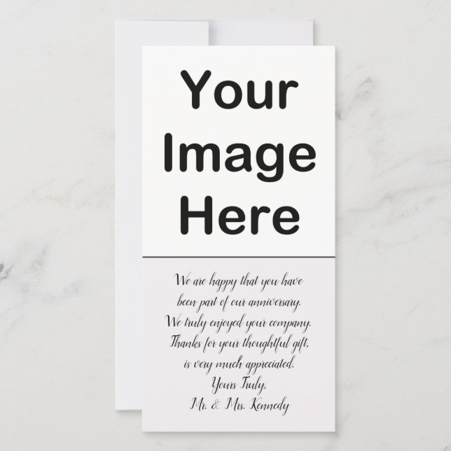 DIY - Anniversary Thank You Photo Insert (Front)