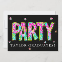 * DIY Any PARTY Invite Doodle  Event Graduate
