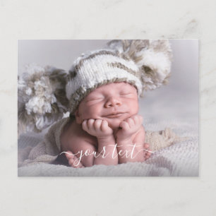 DIY Baby Photo Birth Announcement