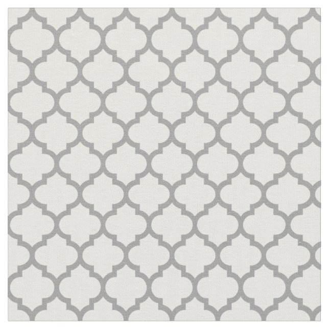 DIY Background, Dk Grey Moroccan Quatrefoil #5 Sz3 Fabric (Close Up)
