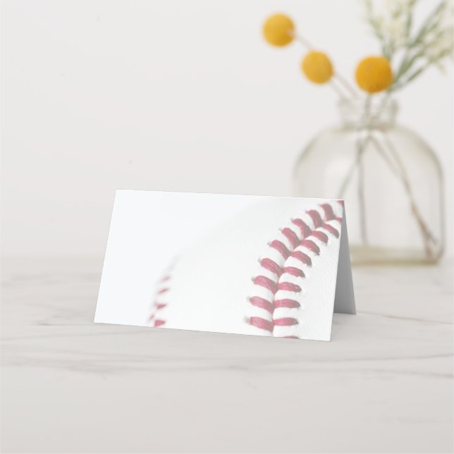 DIY Baseball Theme Wedding Place Card (Front)