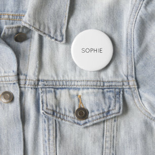DIY Button Custom Text, Name, Colour