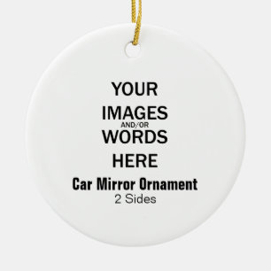 DIY - Car Mirror Ornament (2 Sides)