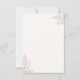 DIY card - Birthday, Holiday, etc. Pink and Cream
