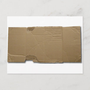 DIY cardboard sign Postcard