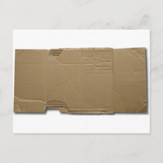 DIY cardboard sign Postcard