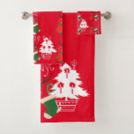 DIY Christmas Home Décor Bath Towel Set<br><div class="desc">DIY Christmas Home Décor Bath Towel Set Add a personal, crafty touch to your holiday decorating with this DIY Christmas Home Décor Bath Towel Set. This unique design is perfect for anyone who loves making their own festive accessories, bringing that creative spirit right into the bathroom. It's a wonderful way...</div>