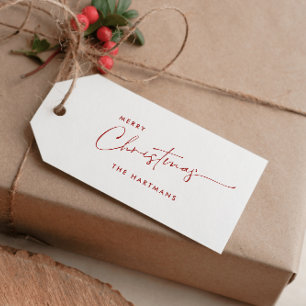 DIY CLASSIC FAMILY NAME CALLIGRAPHY CHRISTMAS BUSINESS CARD