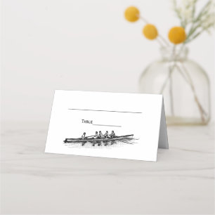 DIY Col Rowing Rowers Crew Team Place Card Escort 