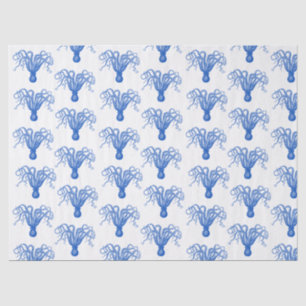 DIY Colour Vintage Stylised Octopus #8 Sapphire Bl Tissue Paper