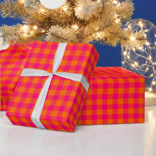 DIY Colours Buffalo Plaid Tartan SM SV Orn Ras Pin Wrapping Paper