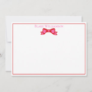 DIY Colours Elegant Bow Ribbon #6 Frm Red Hot Pink Card
