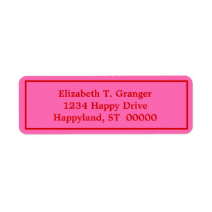 DIY Colours Framed Hot Pink Red Label