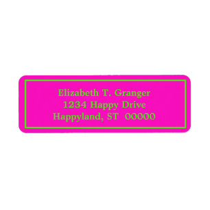 DIY Colours Framed Shocking Pink Lime Green