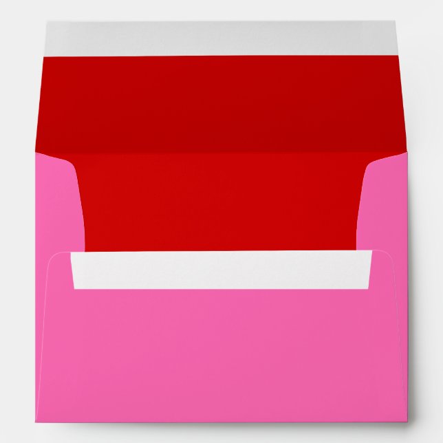 DIY Colours Hot Pink Red Envelope (Back (Bottom))